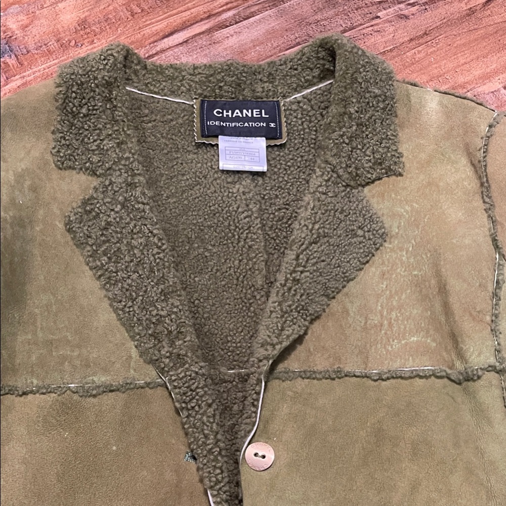 CHANEL Khaki Teddy Jacket